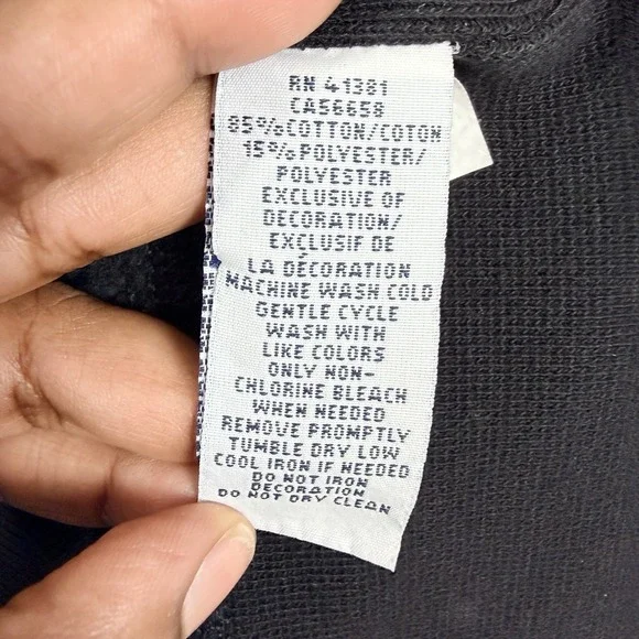 Polo Ralph Lauren 4XLT Black Spellout Sweatshirt Big Tall Oversized Crewneck - Picture 8 of 9